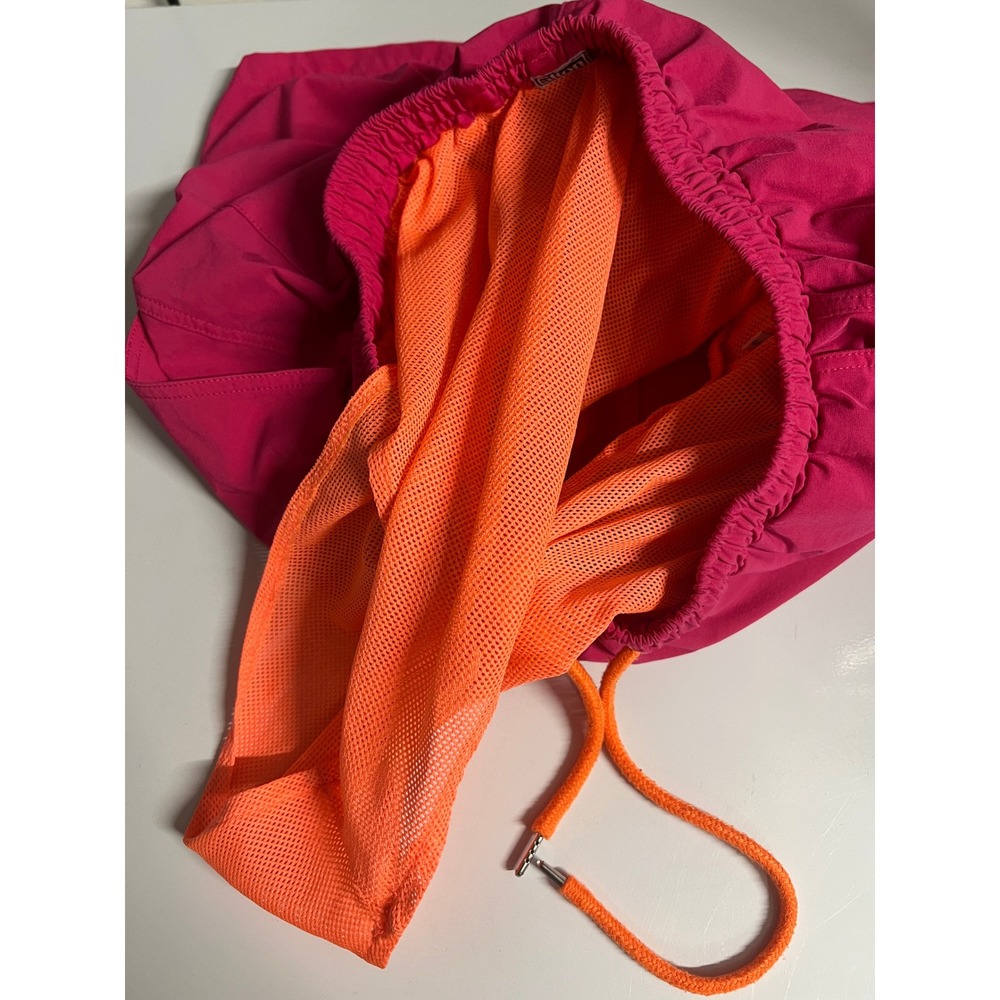 Alton Neon Pink Swim Trunks Streetwear Retro Y2K Pink Nylon Mens Size 32 - Picture 6 of 9